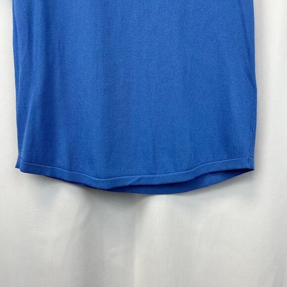 Zara Womens Blue Crew Neck Short Sleeve Classic Pullover T-Shirt Size Large - Picture 4 of 9